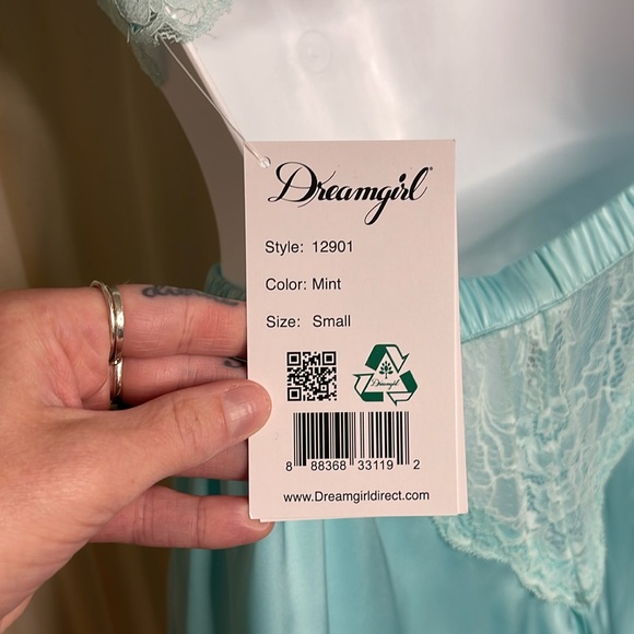 NEW- DREAMGIRL 2PC MINT LINGERIE SET SIZE SMALL - Picture 9 of 11